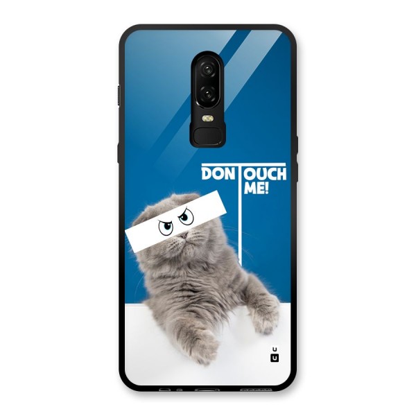 Kitty Dont Touch Glass Back Case for OnePlus 6