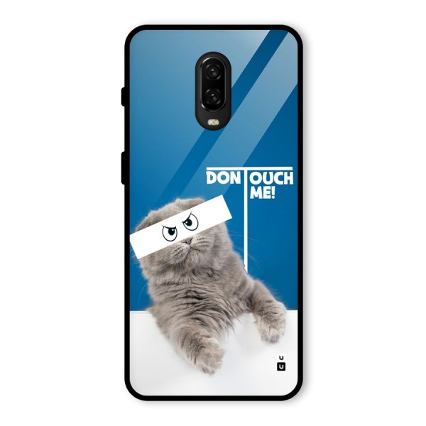 Kitty Dont Touch Glass Back Case for OnePlus 6T