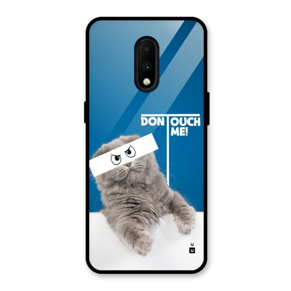 Kitty Dont Touch Glass Back Case for OnePlus 7