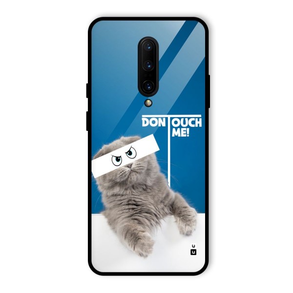 Kitty Dont Touch Glass Back Case for OnePlus 7 Pro