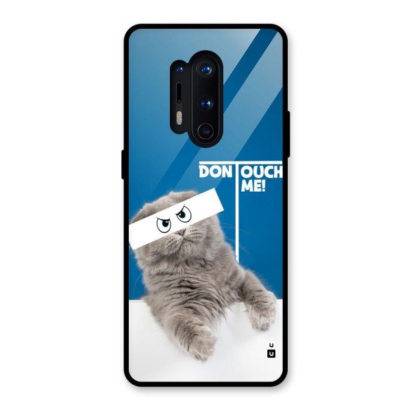Kitty Dont Touch Glass Back Case for OnePlus 8 Pro