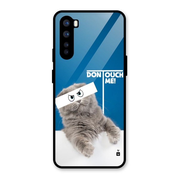 Kitty Dont Touch Glass Back Case for OnePlus Nord