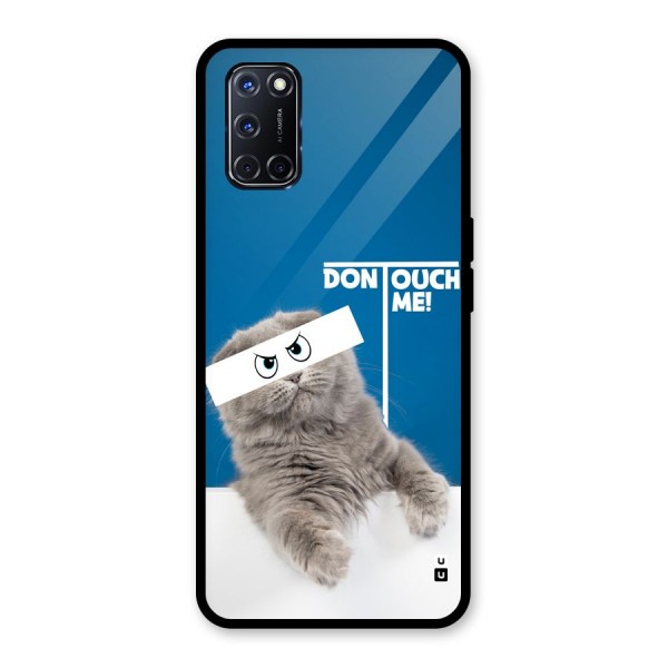 Kitty Dont Touch Glass Back Case for Oppo A52
