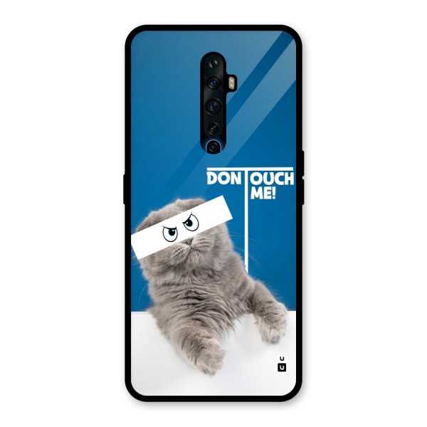 Kitty Dont Touch Glass Back Case for Oppo Reno2 F