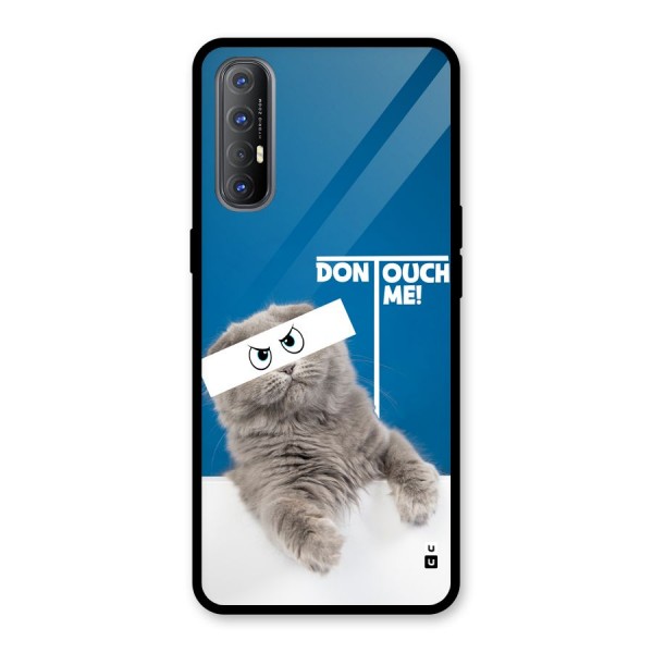 Kitty Dont Touch Glass Back Case for Oppo Reno3 Pro