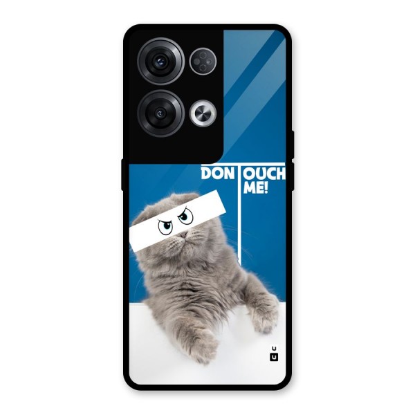 Kitty Dont Touch Glass Back Case for Oppo Reno8 Pro 5G