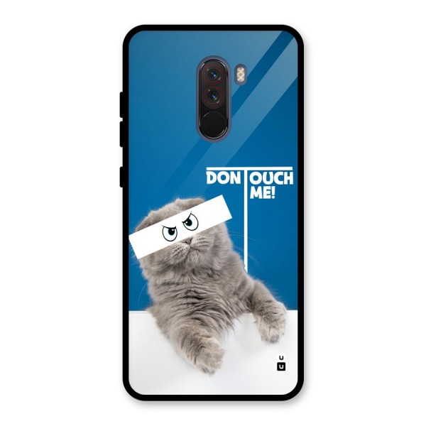 Kitty Dont Touch Glass Back Case for Poco F1
