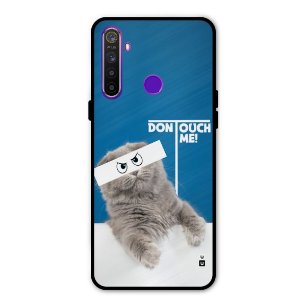 Kitty Dont Touch Glass Back Case for Realme 5s
