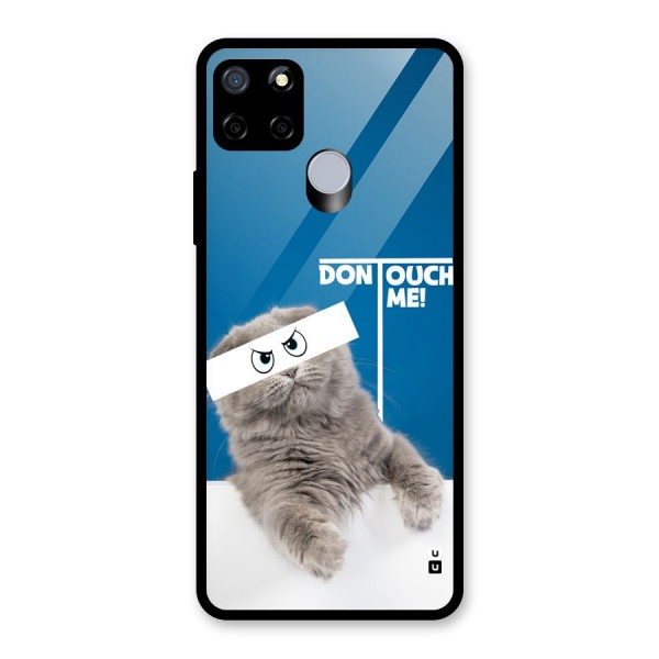 Kitty Dont Touch Glass Back Case for Realme C15