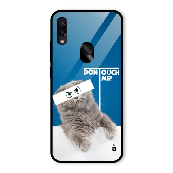 Kitty Dont Touch Glass Back Case for Redmi Note 7