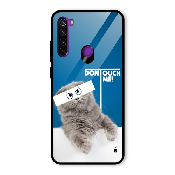 Kitty Dont Touch Glass Back Case for Redmi Note 8