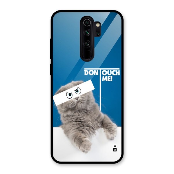 Kitty Dont Touch Glass Back Case for Redmi Note 8 Pro