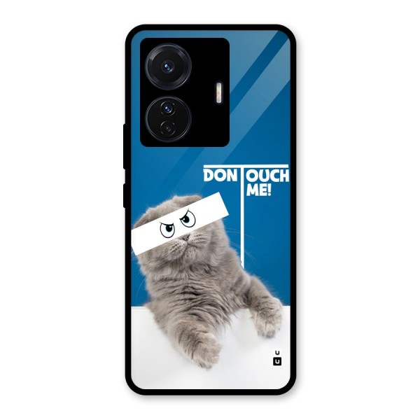 Kitty Dont Touch Glass Back Case for Vivo T1 Pro