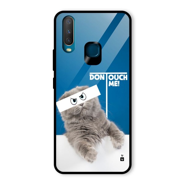 Kitty Dont Touch Glass Back Case for Vivo U10