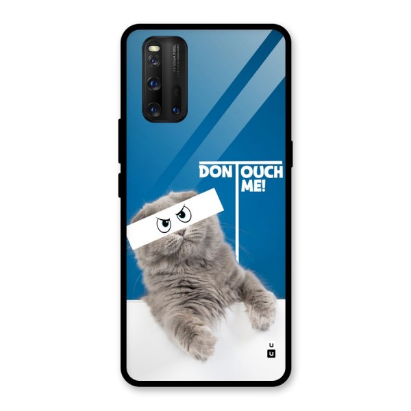 Kitty Dont Touch Glass Back Case for Vivo iQOO 3