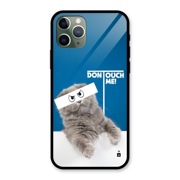Kitty Dont Touch Glass Back Case for iPhone 11 Pro
