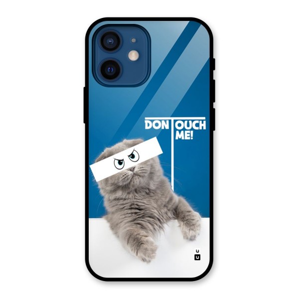 Kitty Dont Touch Glass Back Case for iPhone 12 Mini