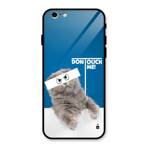 Kitty Dont Touch Glass Back Case for iPhone 6 6S