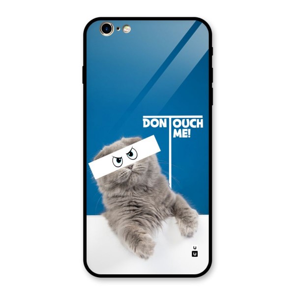 Kitty Dont Touch Glass Back Case for iPhone 6 Plus 6S Plus