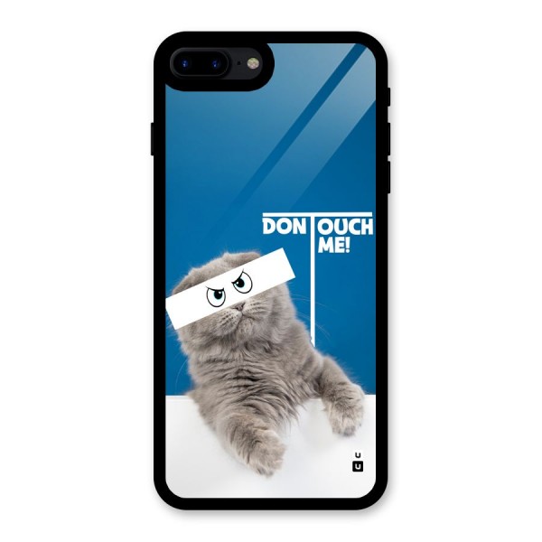 Kitty Dont Touch Glass Back Case for iPhone 8 Plus