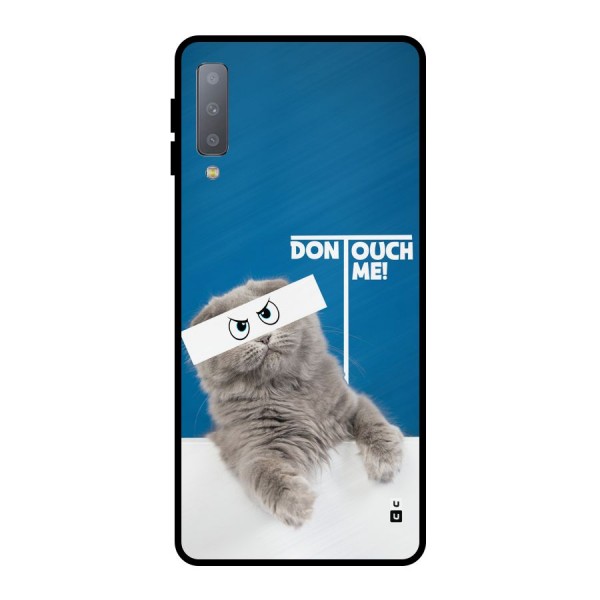 Kitty Dont Touch Metal Back Case for Galaxy A7 (2018)