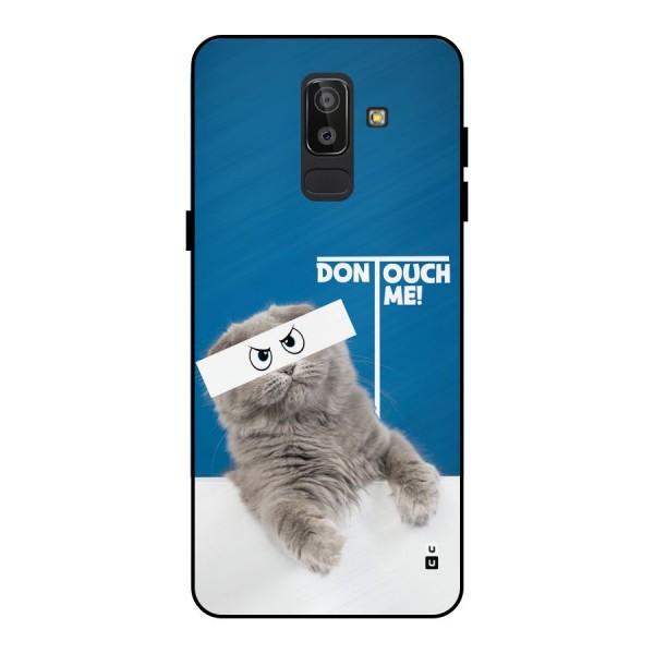 Kitty Dont Touch Metal Back Case for Galaxy J8