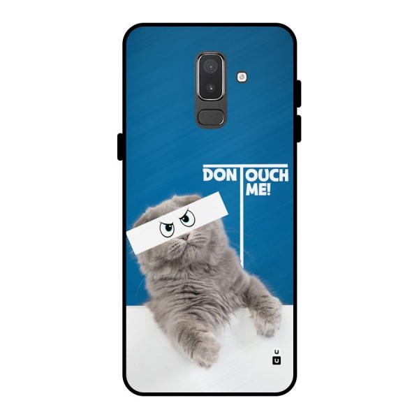 Kitty Dont Touch Metal Back Case for Galaxy On8 (2018)
