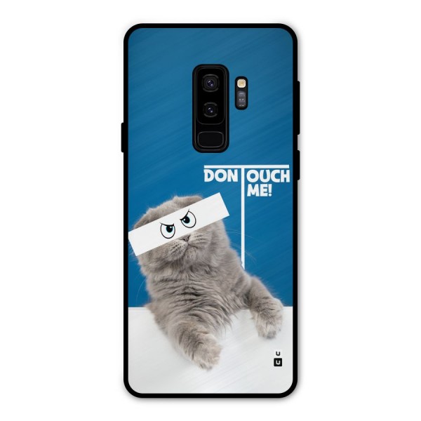 Kitty Dont Touch Metal Back Case for Galaxy S9 Plus