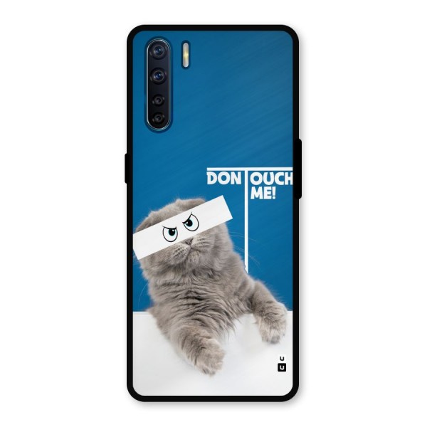 Kitty Dont Touch Metal Back Case for Oppo F15