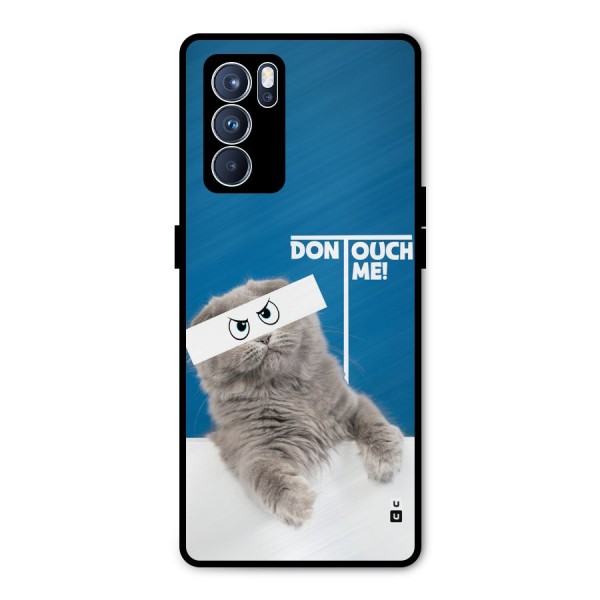 Kitty Dont Touch Metal Back Case for Oppo Reno6 Pro 5G