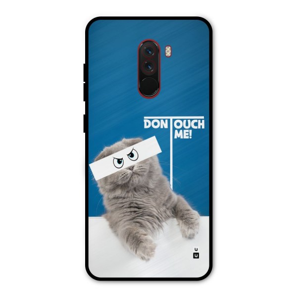 Kitty Dont Touch Metal Back Case for Poco F1