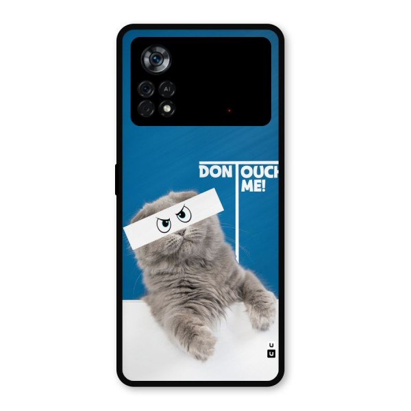 Kitty Dont Touch Metal Back Case for Poco X4 Pro 5G