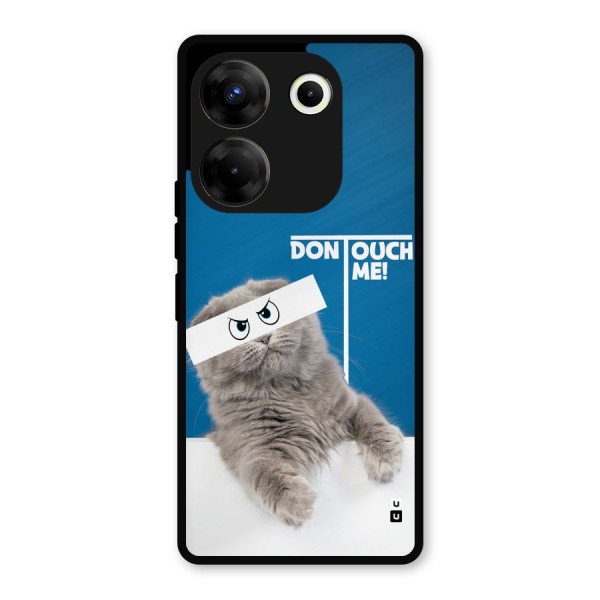 Kitty Dont Touch Metal Back Case for Tecno Camon 20 Pro