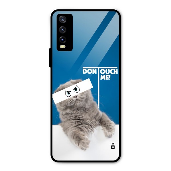 Kitty Dont Touch Metal Back Case for Vivo Y20 2021