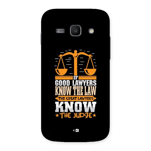 Know The Judge Back Case for Galaxy Ace3
