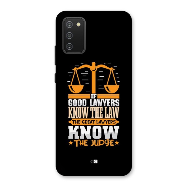 Know The Judge Back Case for Galaxy M02s