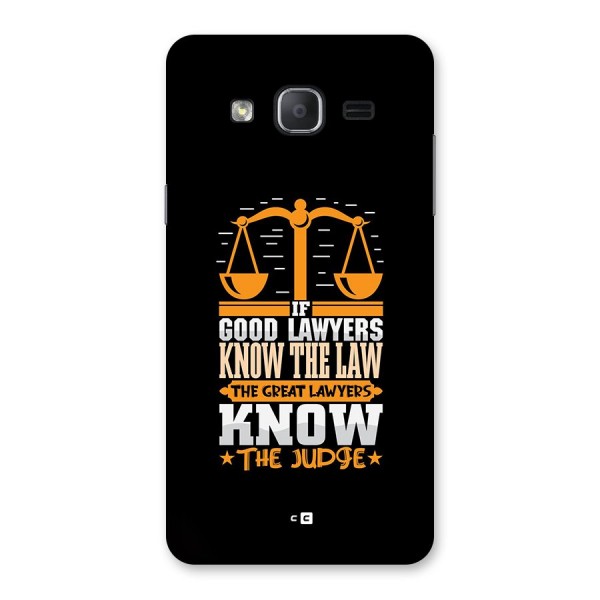Know The Judge Back Case for Galaxy On7 2015