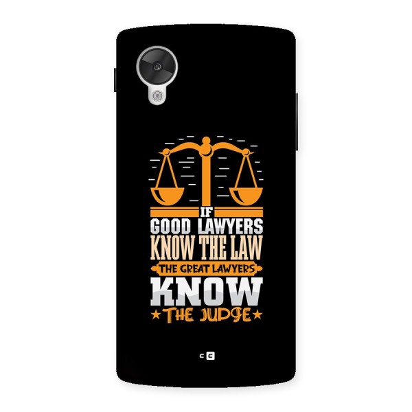 Know The Judge Back Case for Google Nexus 5
