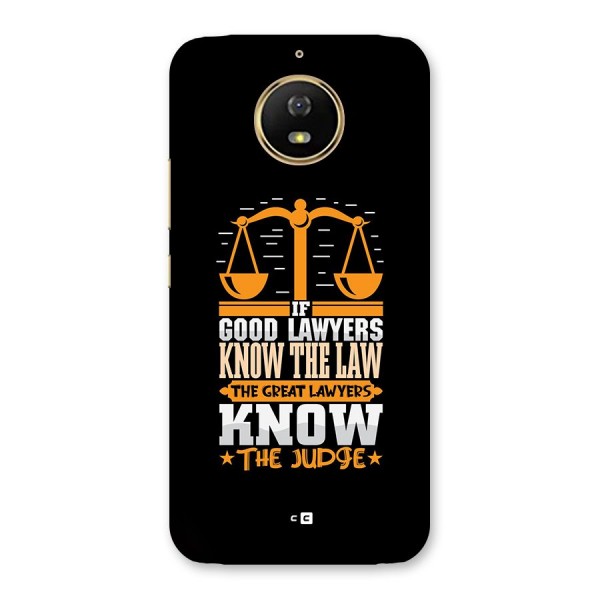Know The Judge Back Case for Moto G5s