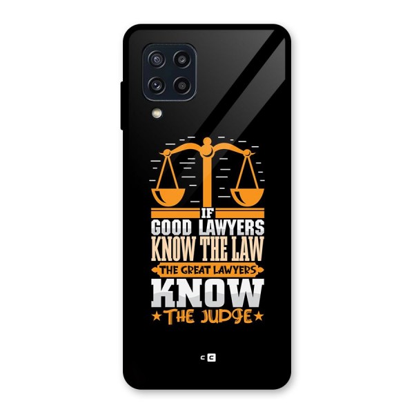 Know The Judge Glass Back Case for Galaxy M32