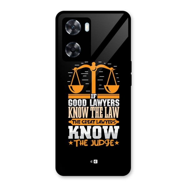 Know The Judge Glass Back Case for Oppo A77