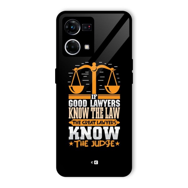 Know The Judge Glass Back Case for Oppo F21 Pro 4G