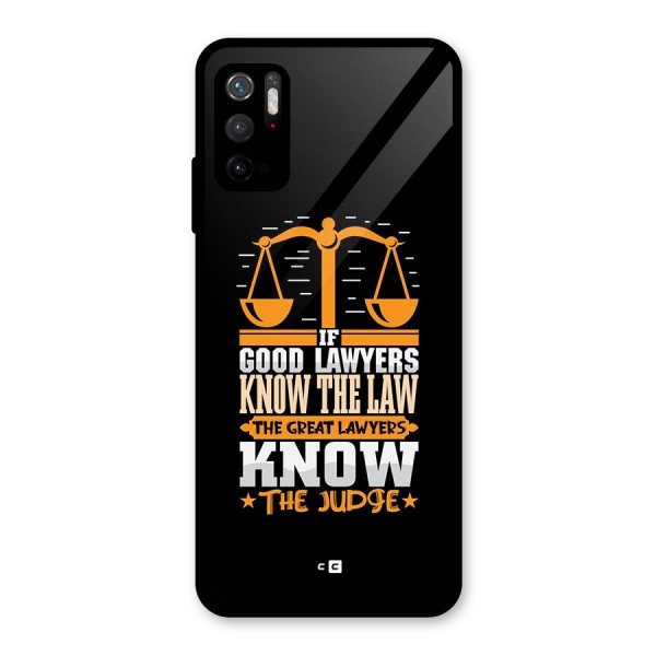 Know The Judge Glass Back Case for Poco M3 Pro 5G
