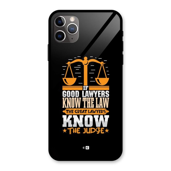 Know The Judge Glass Back Case for iPhone 11 Pro Max