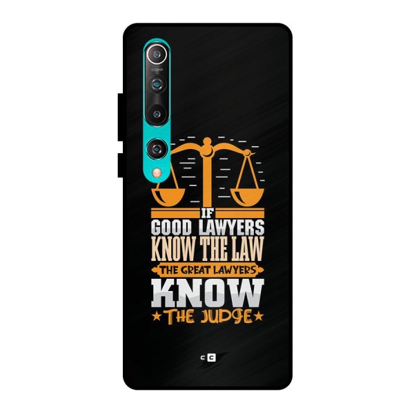 Know The Judge Metal Back Case for Mi 10
