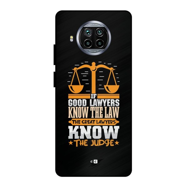 Know The Judge Metal Back Case for Mi 10i