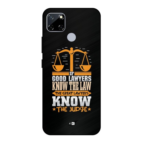 Know The Judge Metal Back Case for Realme Narzo 30A