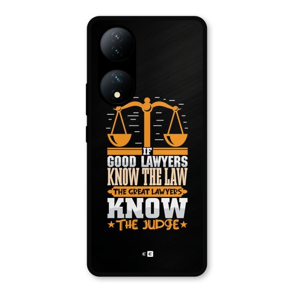 Know The Judge Metal Back Case for Vivo Y100