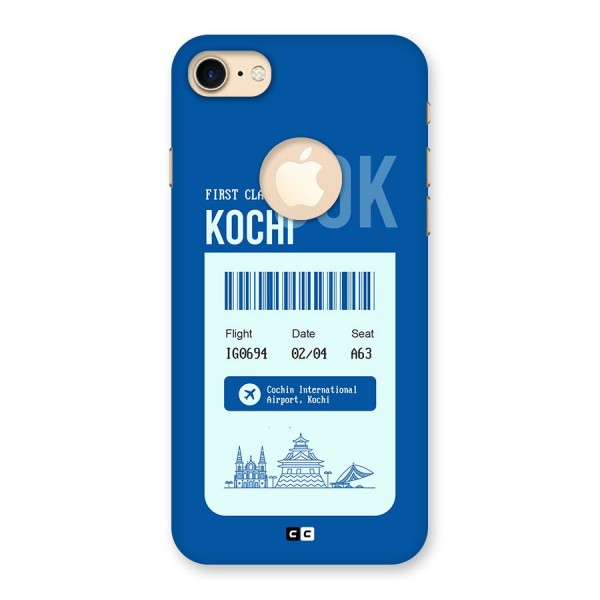 Kochi Boarding Pass Back Case for iPhone 7 Logo Cut