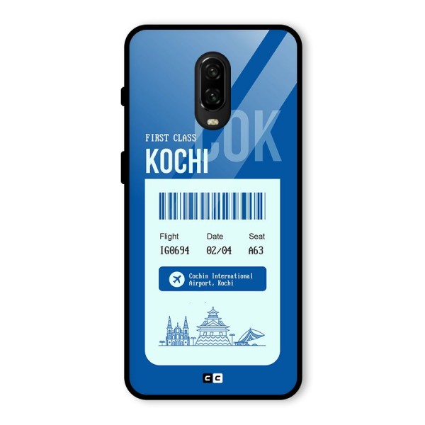 Kochi Boarding Pass Glass Back Case for OnePlus 6T